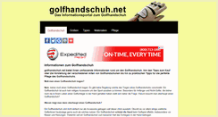 Desktop Screenshot of golfhandschuh.net