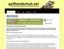 Tablet Screenshot of golfhandschuh.net